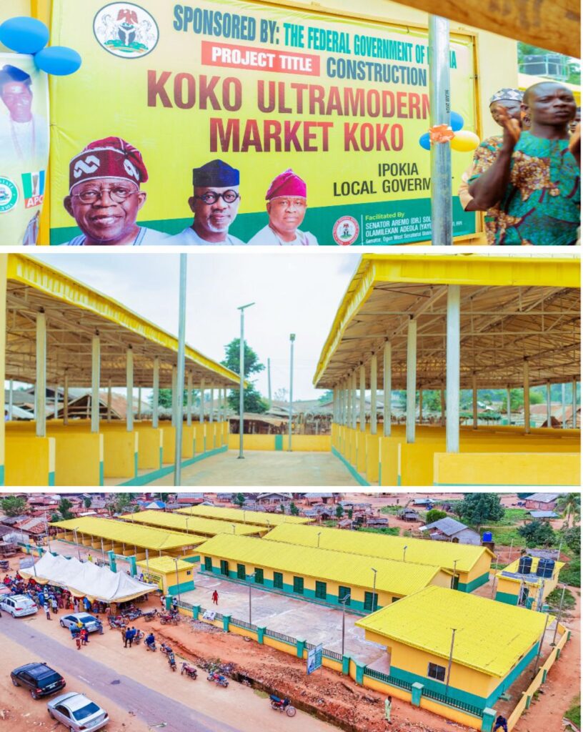 Commissioning of newly constructed Koko ultramodern market, Koko, Ipokia.