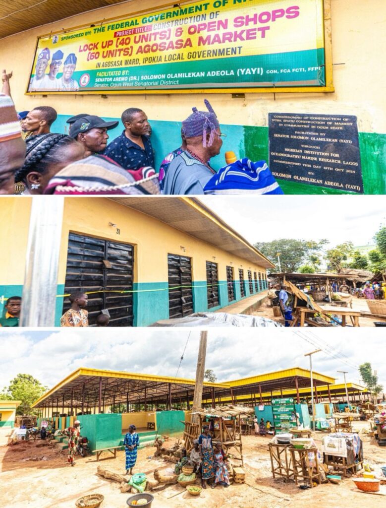 Commissioning of newly constructed Agosasa Market, Ipokia.
