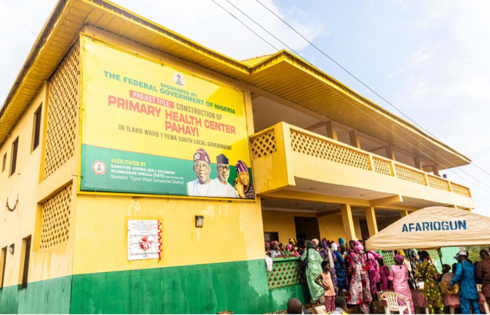 Primary Health Centre at Pahayi, Yewa South.